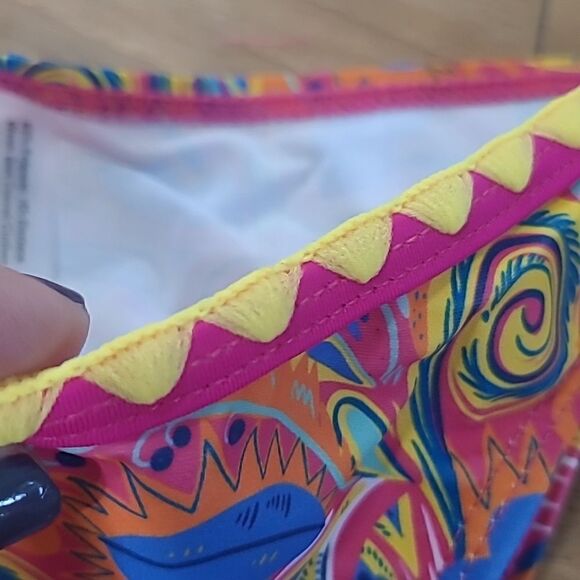 💲6️⃣ Bundled ✔️Batik Bikini Bohemian | Beach Basics sz Small Pink Multi color - Picture 8 of 10